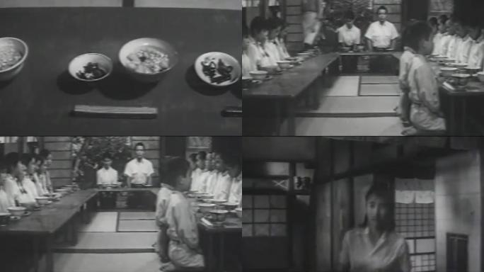 40年代日本学校、午饭时间