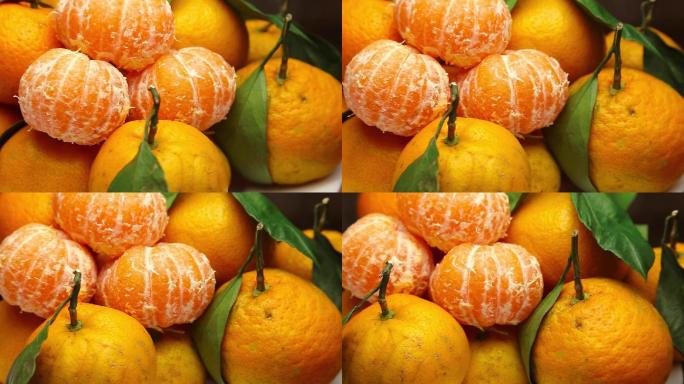 黄色橘子桔子剥橘子丑橘