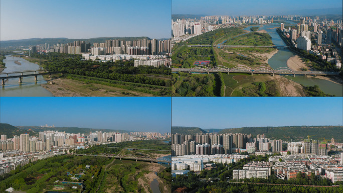 【4K】宝鸡市渭滨区大景航拍