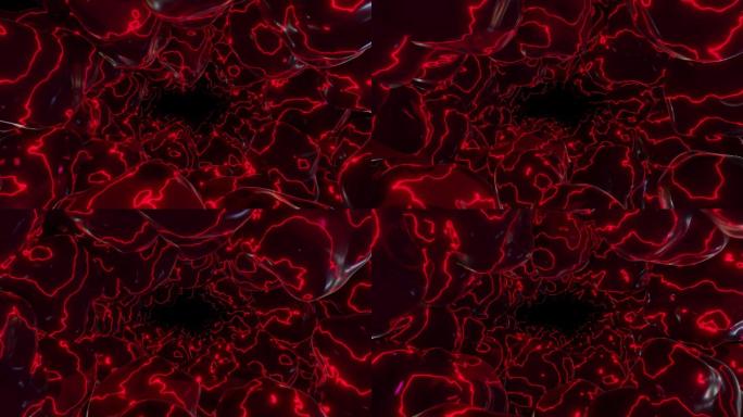 红色流体抽象艺术素材