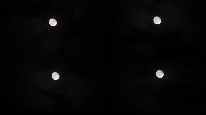 天空月亮实拍丨4K丨原创