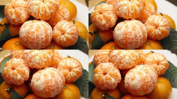 橘子果肉蜜桔桔子水果广告
