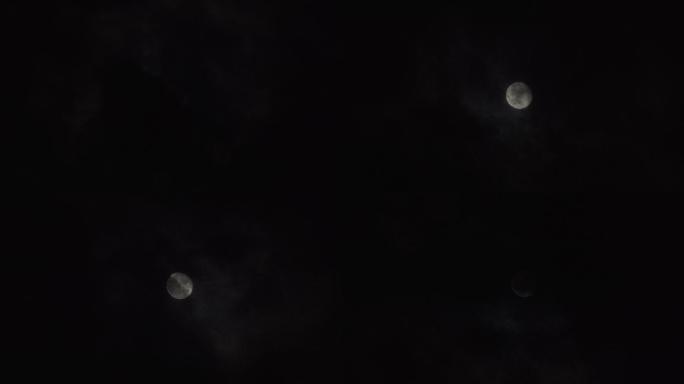 夜晚乌云闭月丨4K丨原创