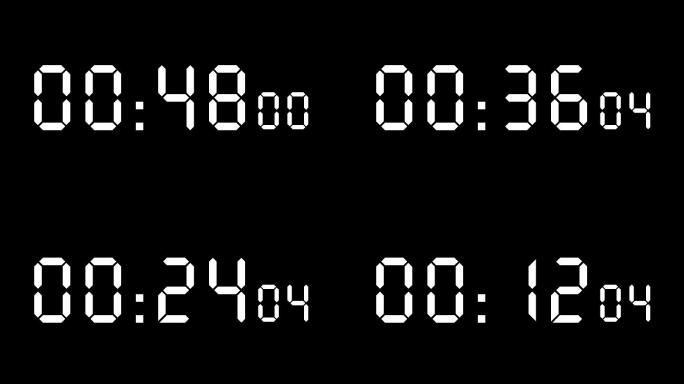 4K一分钟正、倒计时器精确百分之一秒