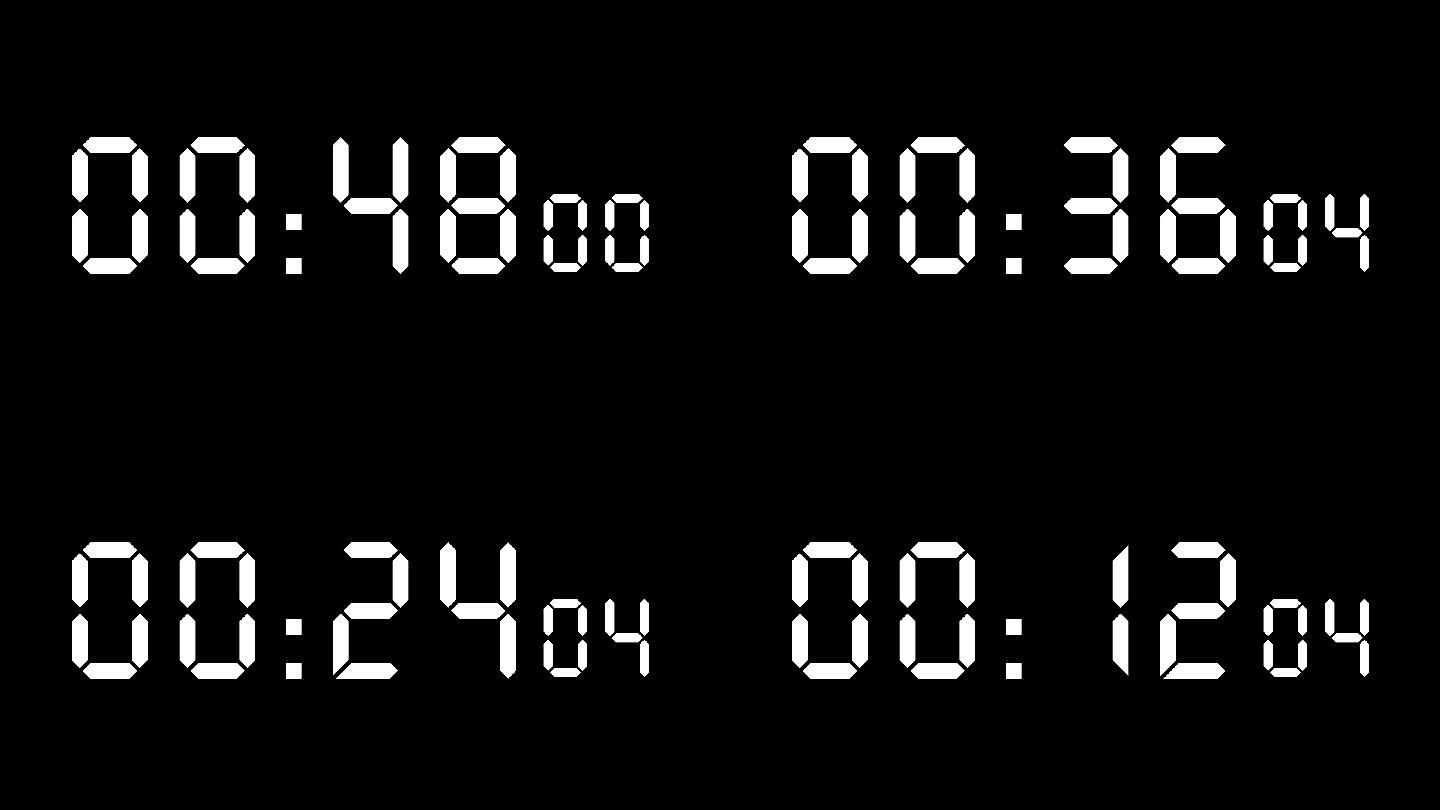 4K一分钟正、倒计时器精确百分之一秒