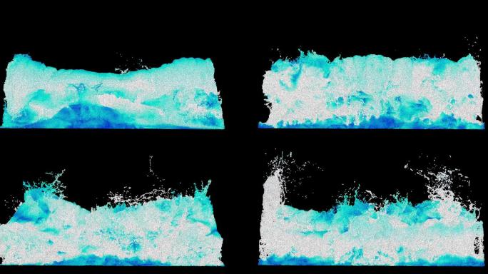 3D海浪粒子视频