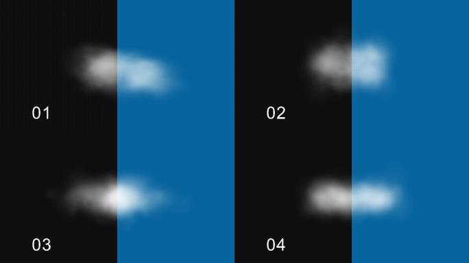 4段动态云朵团雾无缝循环带通道