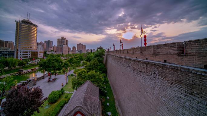 2020年西安城墙环城公园实拍