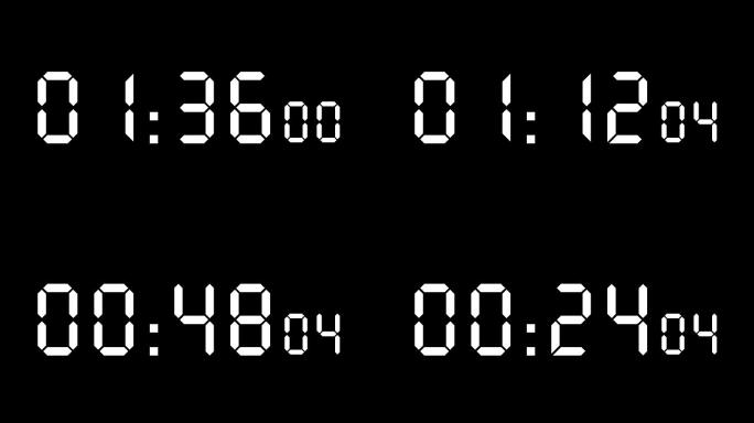 4K两分钟倒计时器精确100分之一秒