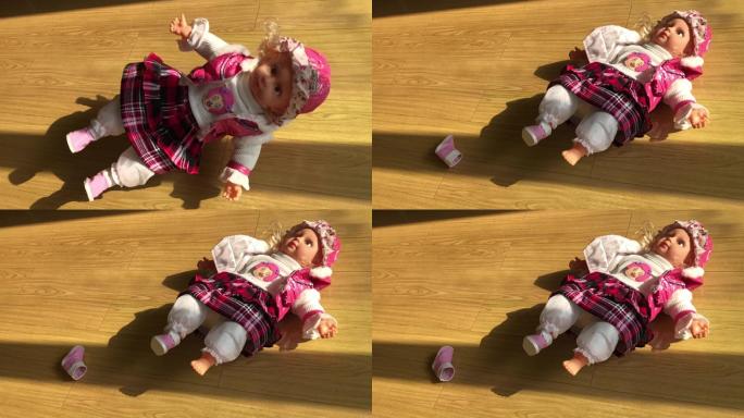 洋娃娃摔落地板上、洋娃娃摔落升格