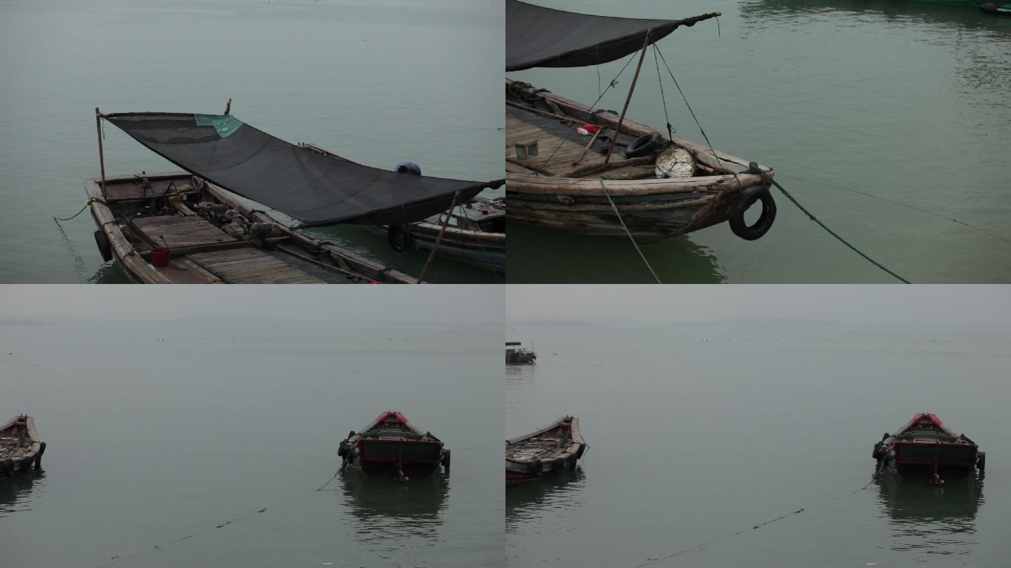大嶝岛风光海岸线渔村渔船码头