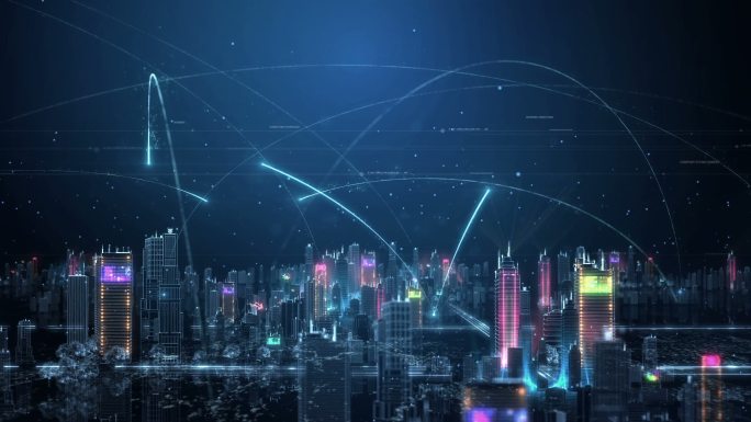 虚拟城市互联网智慧城市数据传输展示
