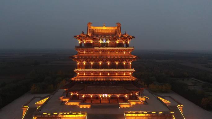 鹳雀楼夜景1