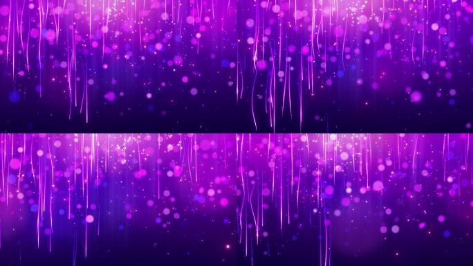 4K紫色温馨粒子雨循环