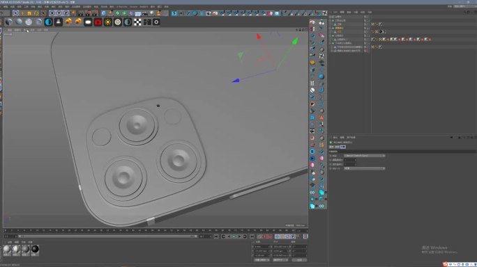 苹果12pro拓扑C4D模型