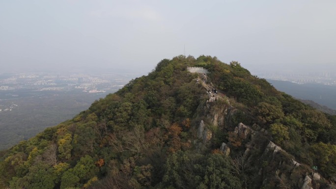 南京钟山头陀岭航拍视频