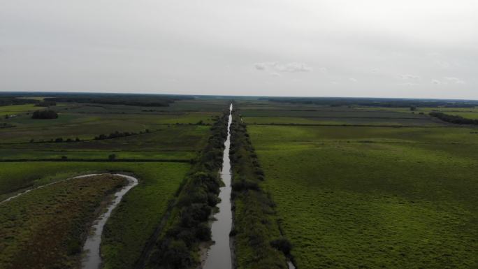 4k-黑龙江农业水稻航拍素材