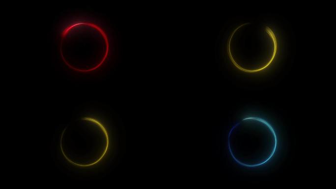 光圈元素带通道-红黄蓝光环