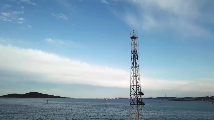 海边信号铁塔