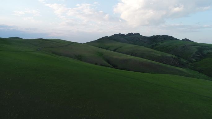 霍林郭勒草原可汗山观音山篝火