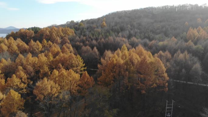 4k-黑龙江五常市龙凤山航拍素材