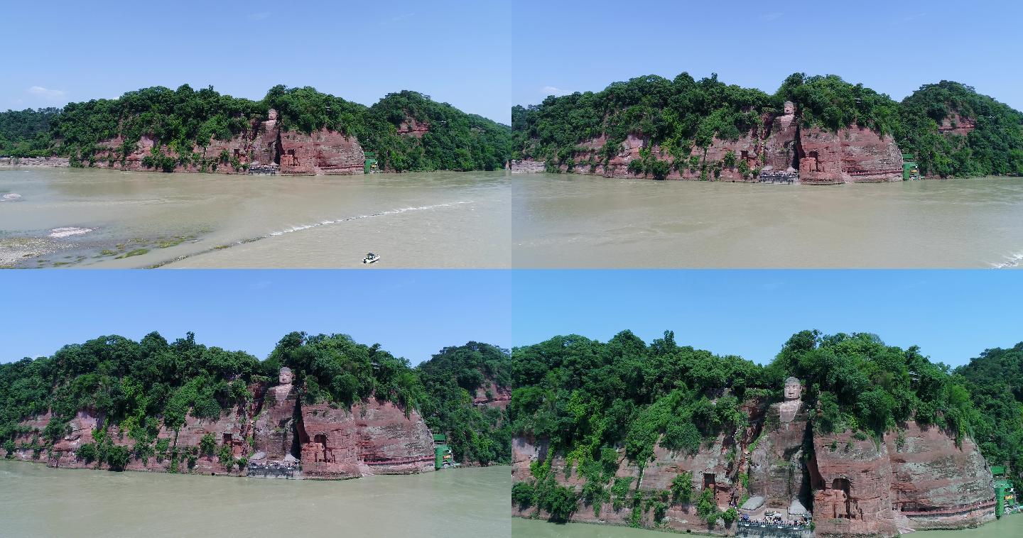 4K航拍乐山大佛