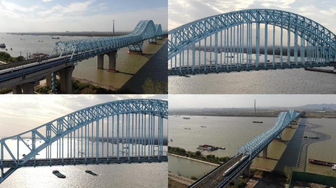 高铁，高铁跨江铁路桥，大胜关大桥（4K)