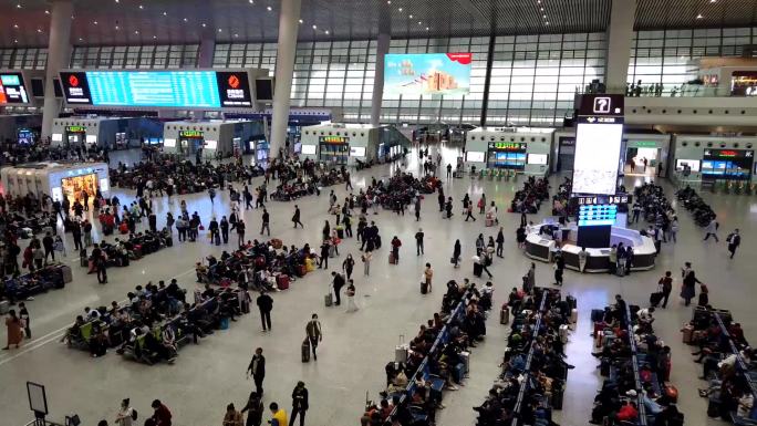 火车站候车延时