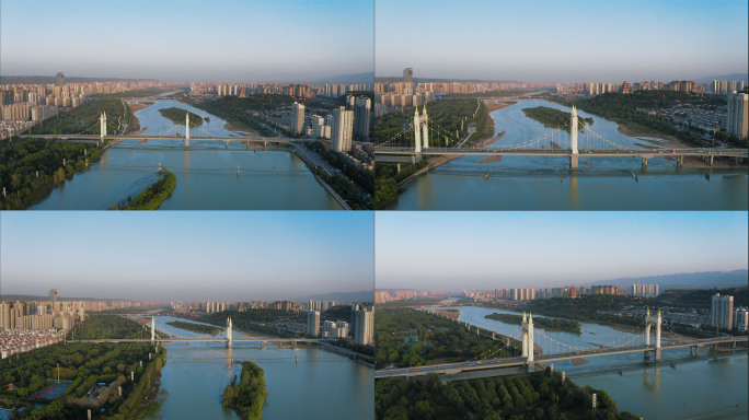 【4K】城市河流空镜头