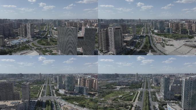 陕西榆林高新技术开发区4K航拍D-log