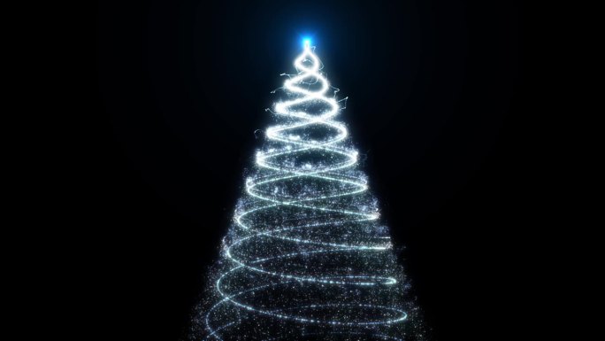 【AE模板】圣诞树粒子-可编辑