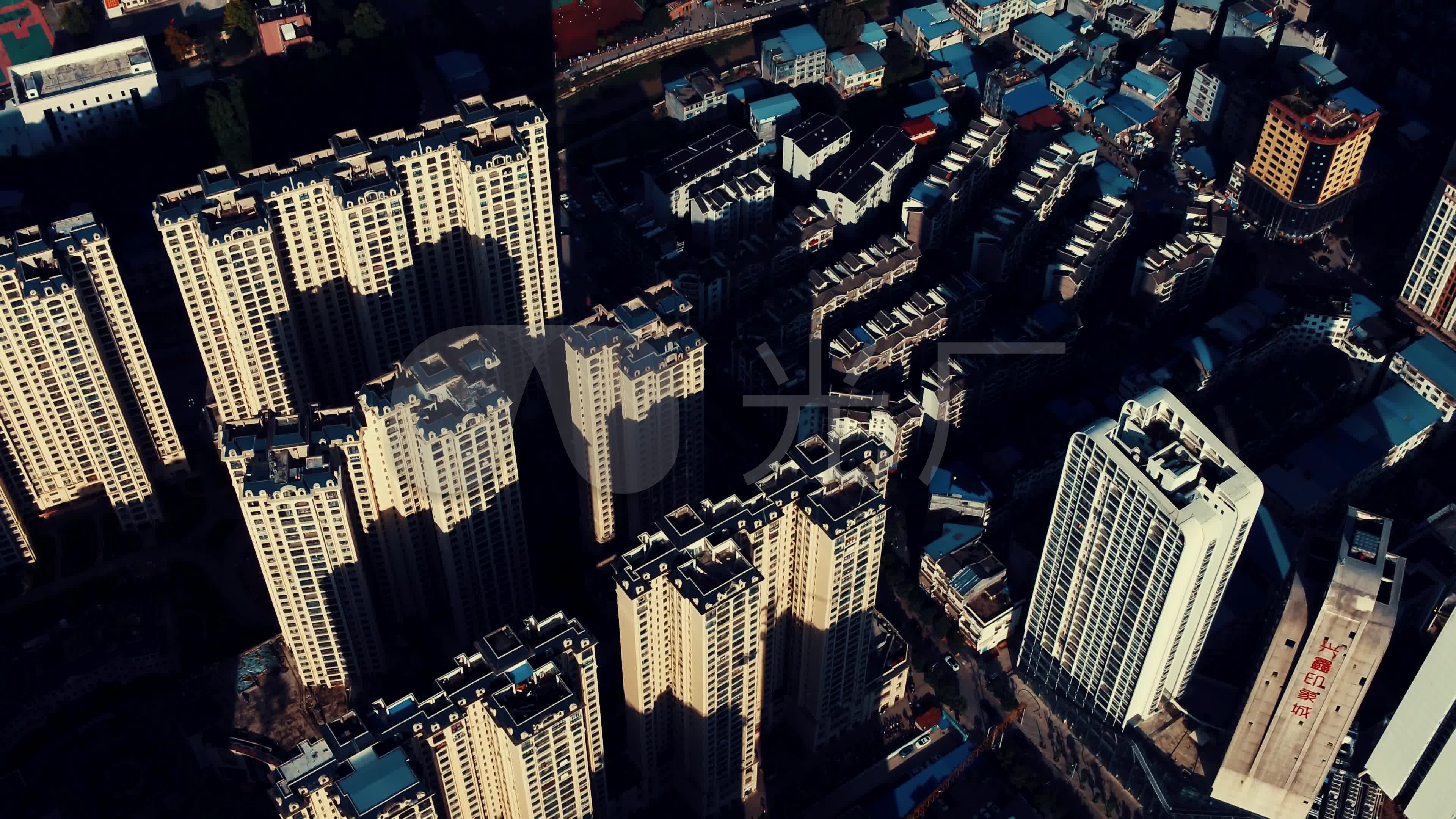 4k航拍县城楼房建设_3840x2160_高清视频素材下载(编号:5123685)_实拍