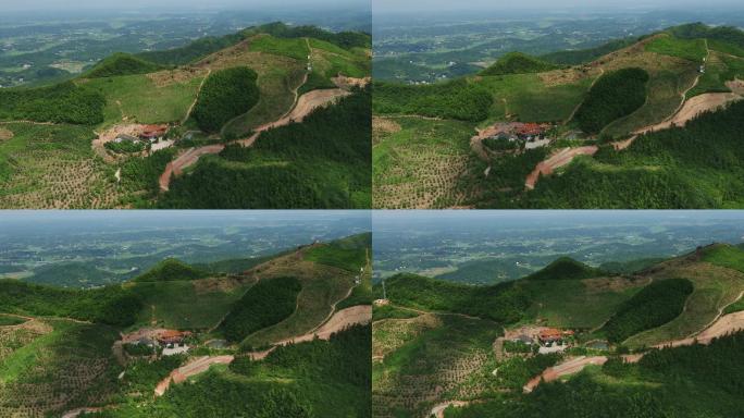 4K航拍南方山间寺庙02