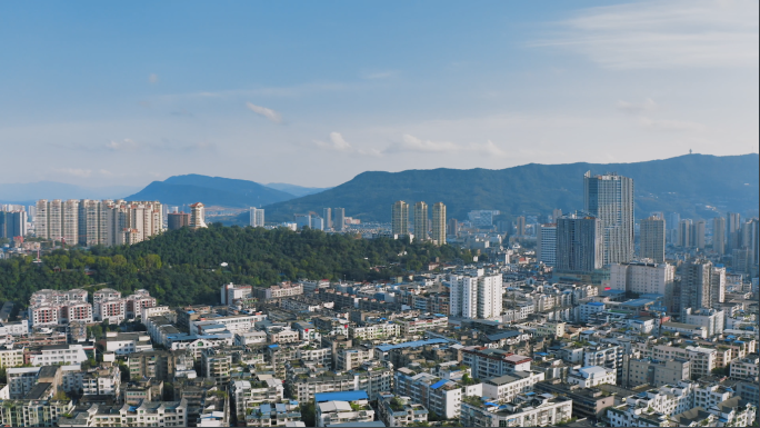 【4K】四川广元市中心航拍