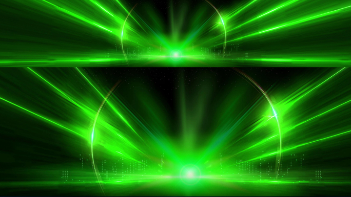 5k超大屏光线流动背景视频素材绿