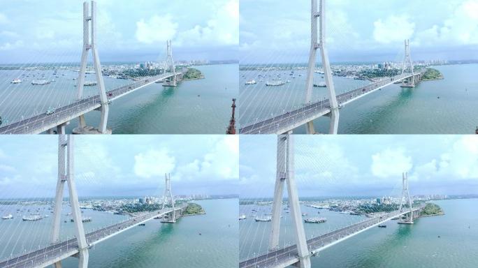 4K航拍海南清澜大桥