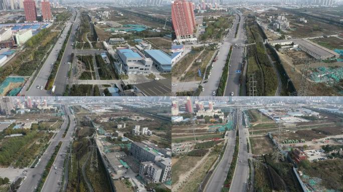 郑州建设路绿化航拍（2K50帧）