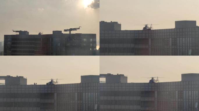 杭州滨江银泰喜来登酒店楼顶直升机