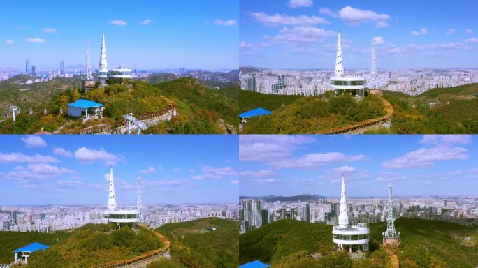 大连城市航拍莲花山