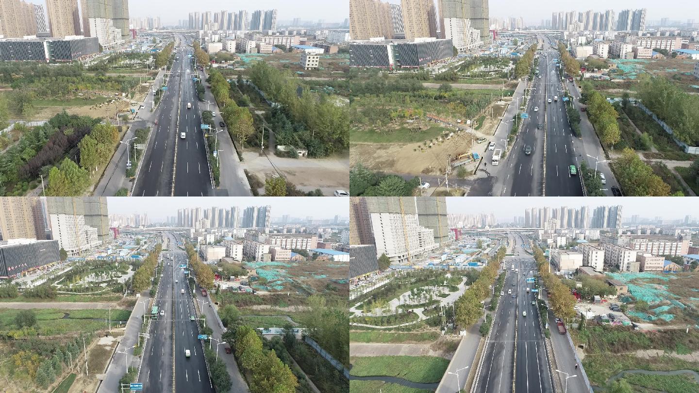 郑州建设路航拍（2K50帧）