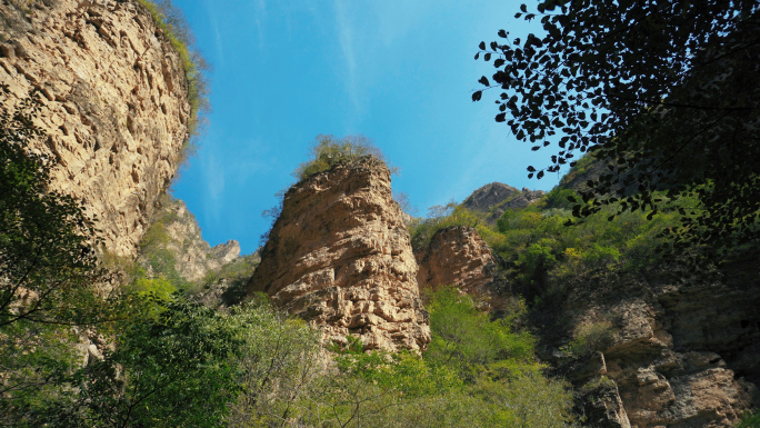 北京门头沟龙门涧风景区旅游青山绿水4K