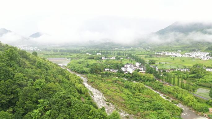 航拍风光旅行自驾房车安徽黄山