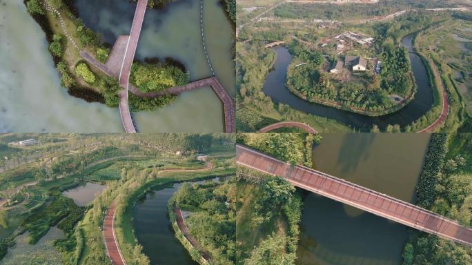 成都天府绿道，鹿溪智谷馆里公园城市