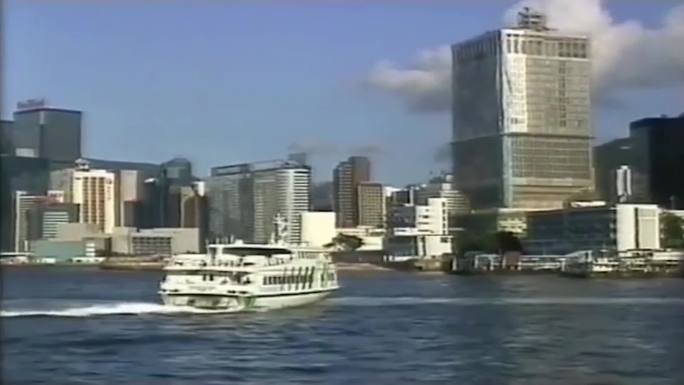 90年代香港维多利亚港、黄大仙、启德