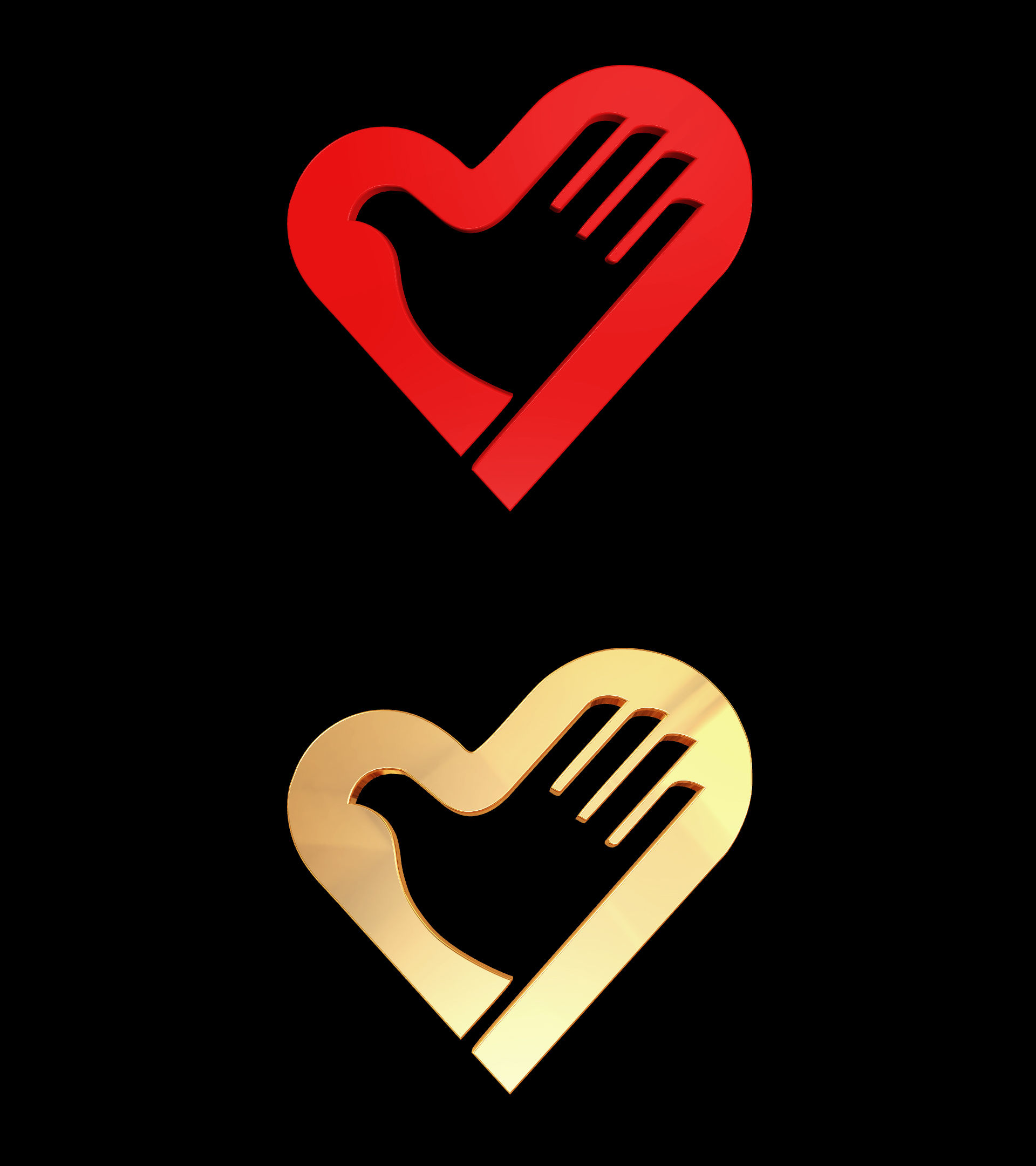 15款志愿者标志旋转循环视频