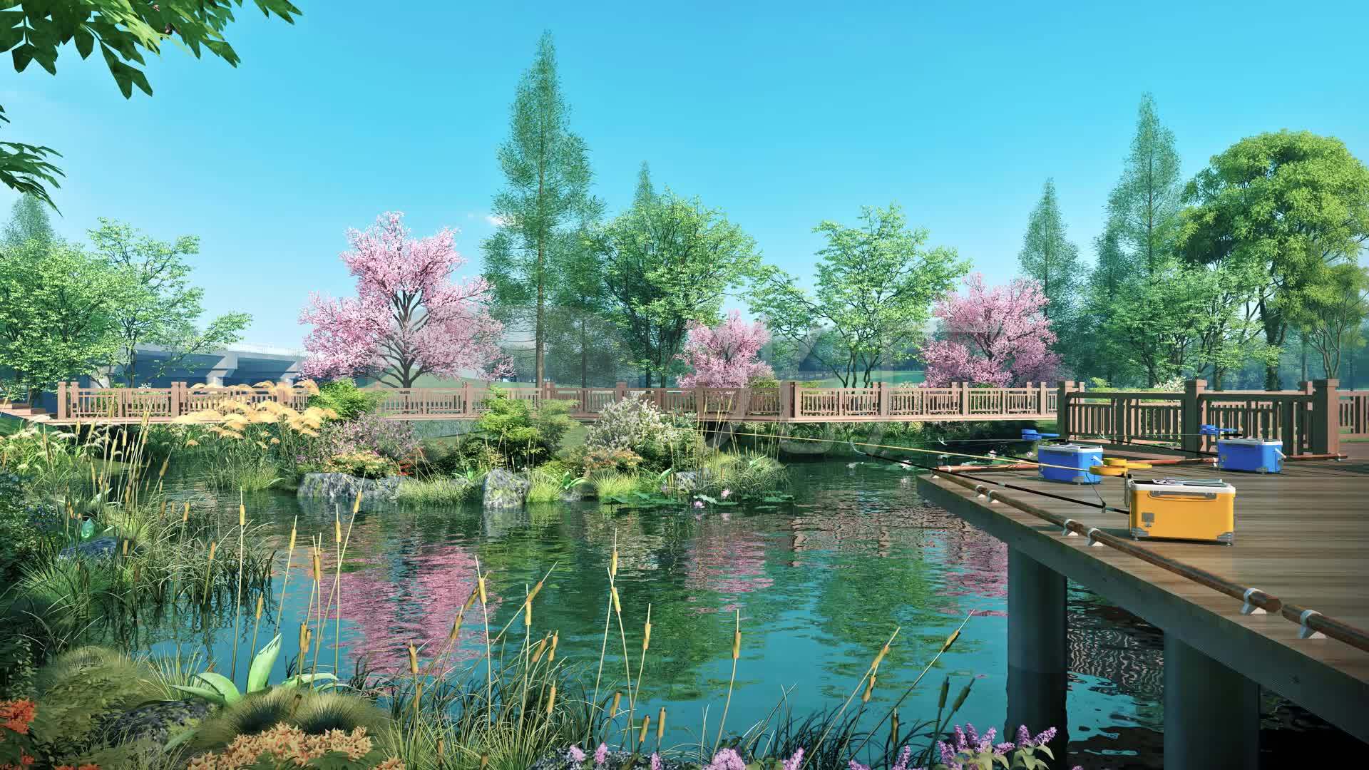 垂钓园景观规划设计_庭院设计_园林设计_别墅庭院园林设计-北京景泰怡和园林绿化设计公司