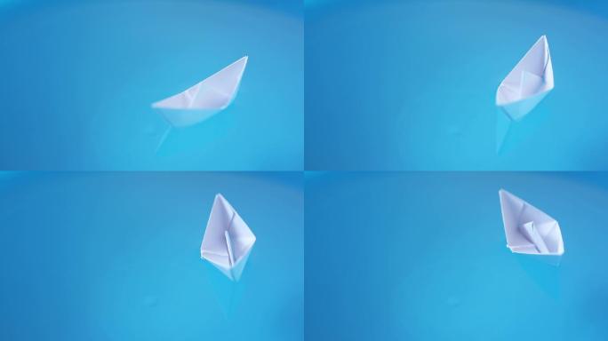 飘在水面的纸船