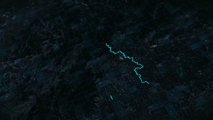 江苏扬州三维地图地球俯冲穿梭展示