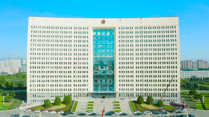 航拍内蒙古政府大楼