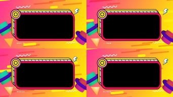 娱乐节目电商采访彩色导视框3下载a情人节爱情框综艺采访视频框1下